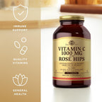 Solgar Vitamina C 1000 mg con Escaramujo - Pack de 2 (500 Comprimidos)