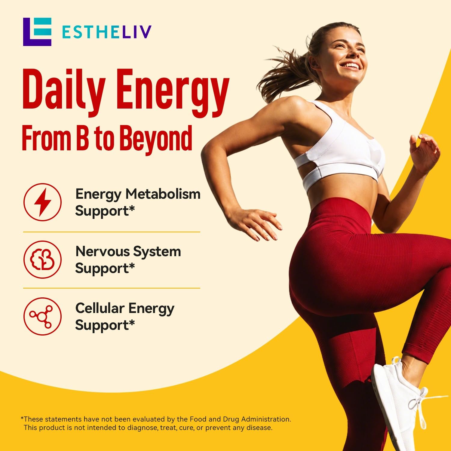ESTHELIV® Super B Complex con PQQ - 60 Cápsulas Vegetales