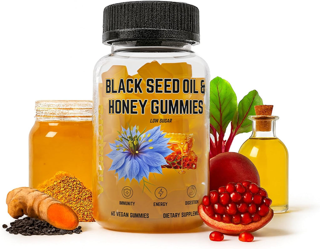 Vitastars Gominolas Orgánicas de Sea Moss con Vinagre de Manzana, Bardana y Fucus | 3000 mg, 60 Gominolas