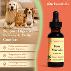Kan Herb Company Four Marvels – Mezcla herbal china tradicional para perros y gatos, 1 fl oz