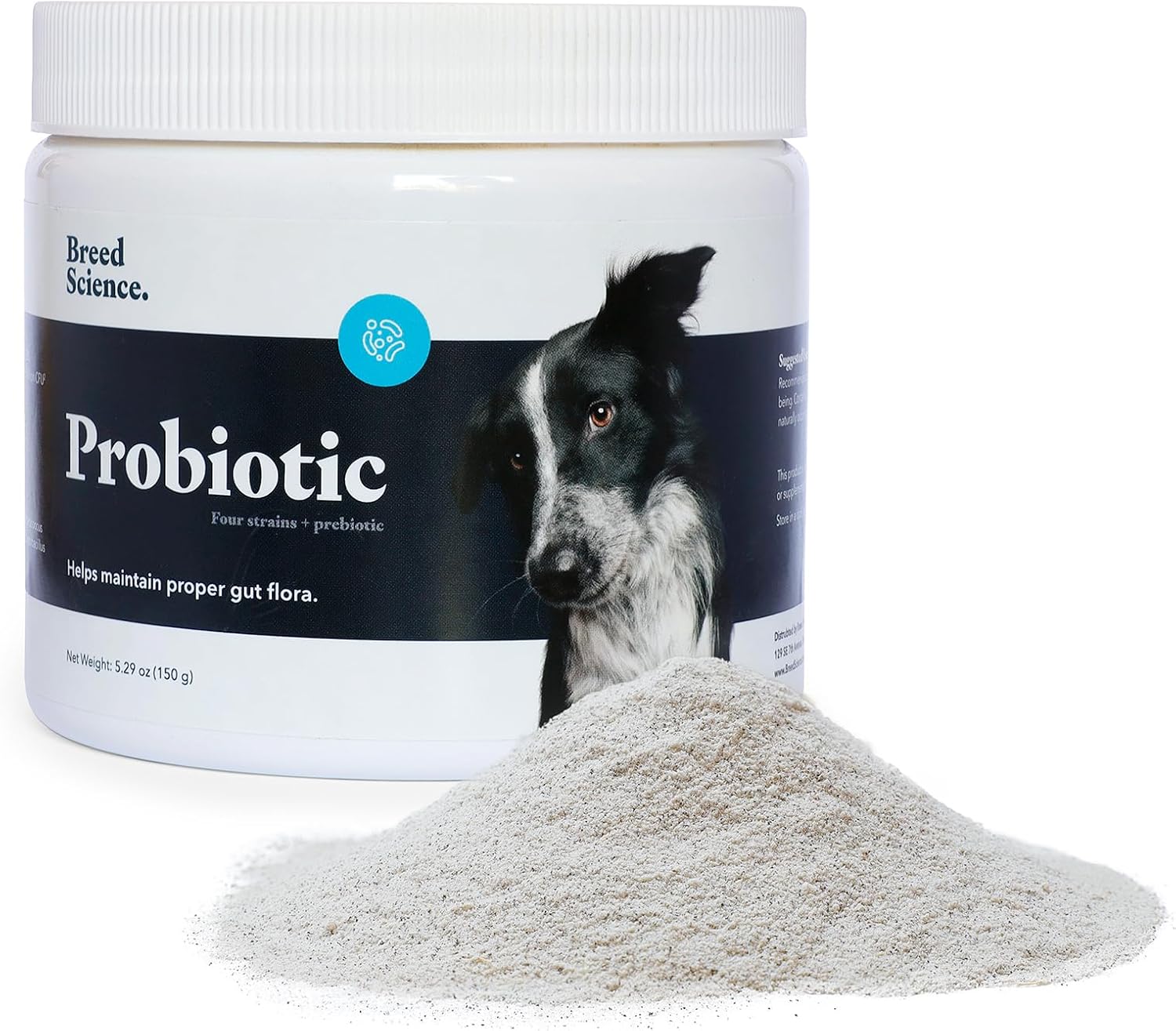 Probiótico y Prebiótico en Polvo para Perros - Apoyo Digestivo e Inmunitario