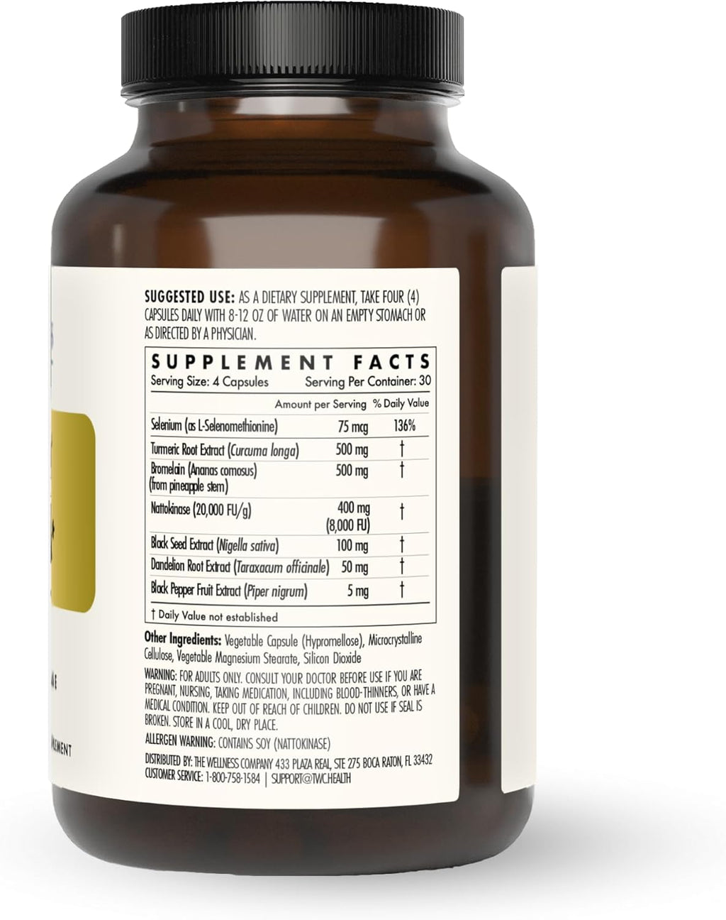 The Wellness Company Ultimate Spike Detox – Diseñado por Dr. McCullough – 120 Cápsulas