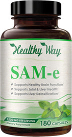 HealthyWayRx 1500mg SAM-e Suplemento de S-Adenosilmetionina - 60 Cápsulas
