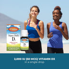 Carlson - Super Daily D3, Gotas de Vitamina D3, 2000 IU por Gota, 365 Gotas