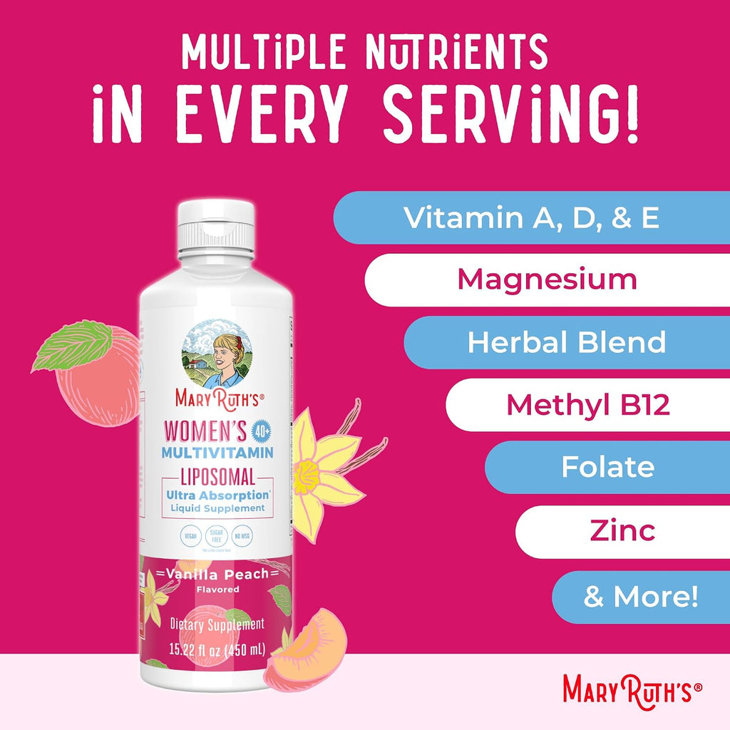 MaryRuth's Multivitamínico Liposomal para Mujeres 40+ - 450 ml
