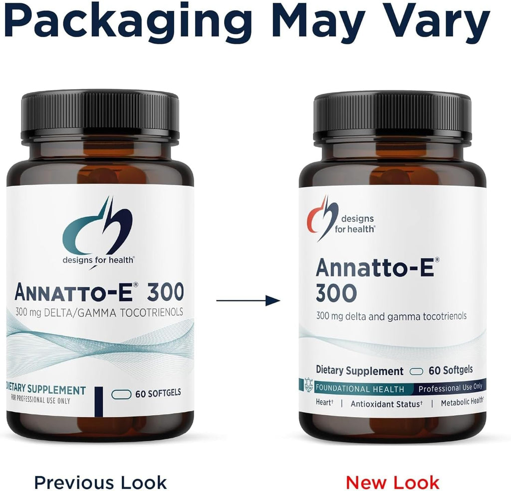 Designs for Health Annatto-E 300mg Tocotrienoles Vitamina E (60 Cápsulas Blandas)