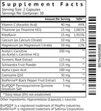 VitaMonk MitoTrax - Suplemento dietético con Acetil L-Carnitina, Coenzima Q10 y BIOPQQ - 60 Cápsulas