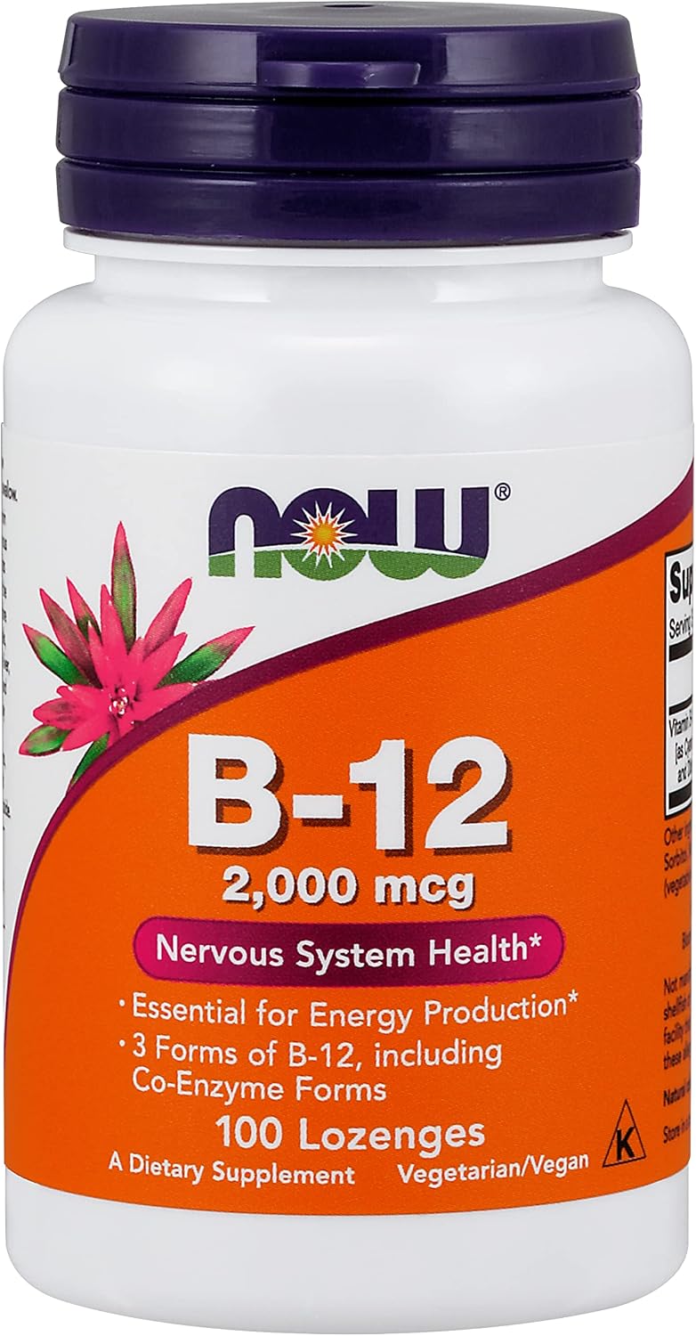 NOW Foods B-12 2000 mcg - 100 Comprimidos (Pack de 3)