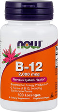 NOW Foods B-12 2000 mcg - 100 Comprimidos (Pack de 3)