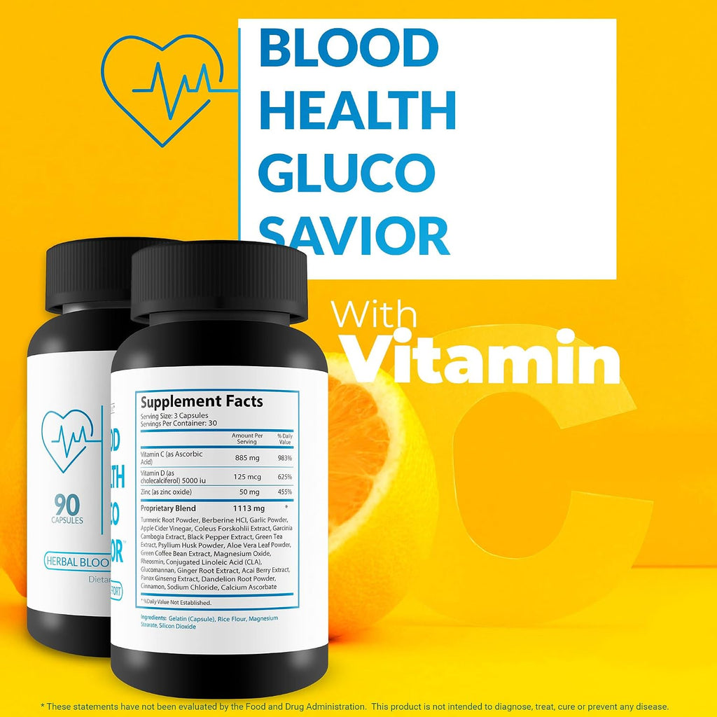 Blood Health Gluco Savior - Complemento Herbal para Circulación y Bienestar