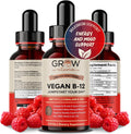 Grow Vitamin Complejo B12 Líquido Sublingual - Metilcobalamina Premium con Vitaminas B2, B3, B6 y B12 para Energía y Sistema Inmunitario