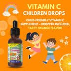 Arymar Vitamin C Drops – Gotas de Vitamina C, 60 ml, Sabor Naranja, Vegano