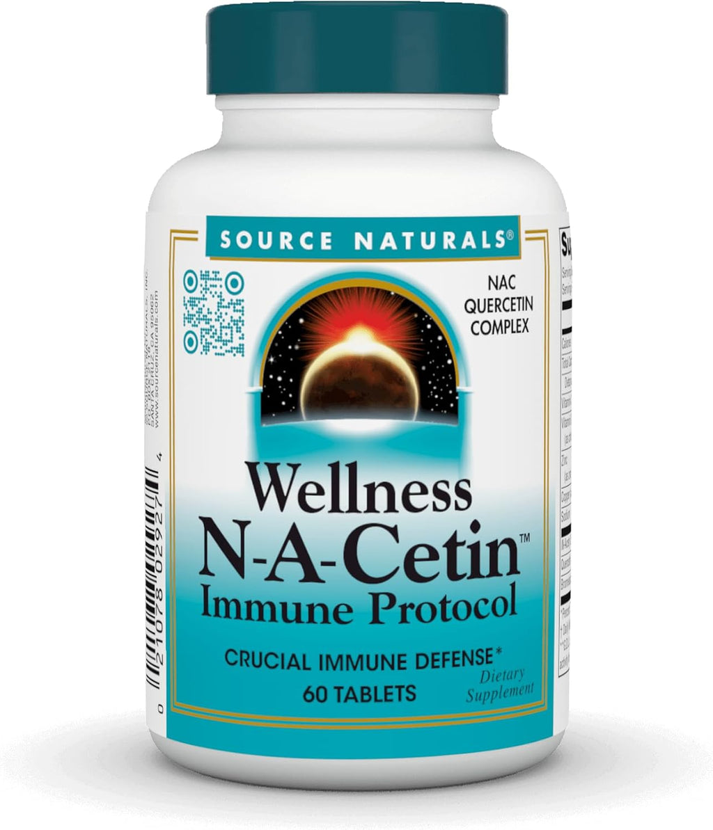 Source Naturals Wellness N-A-Cetin Immune Protocol, 60 comprimidos