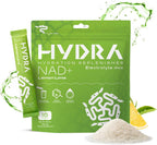 Hydra Powders NAD+ Nutrients Electrolyte Powder Packets - 16 Sobres Sabor Lima Limón