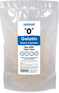 Nutricost Cápsulas Vacías de Gelatina Tamaño 0 - 1000 Cápsulas Transparentes