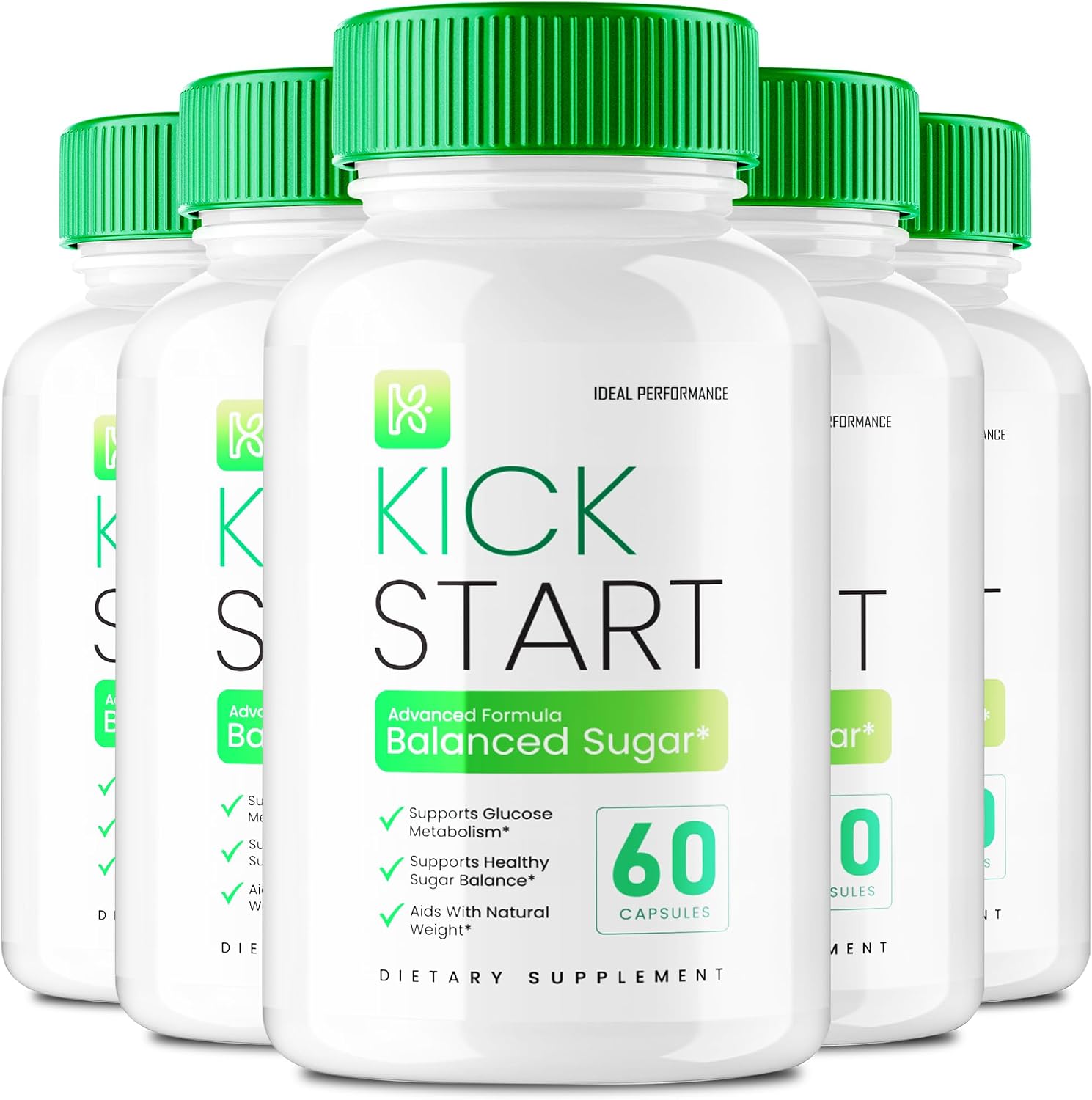 Kick Start Capsules, Fórmula Premium para Circulación Saludable y Niveles Estables (5 Pack)