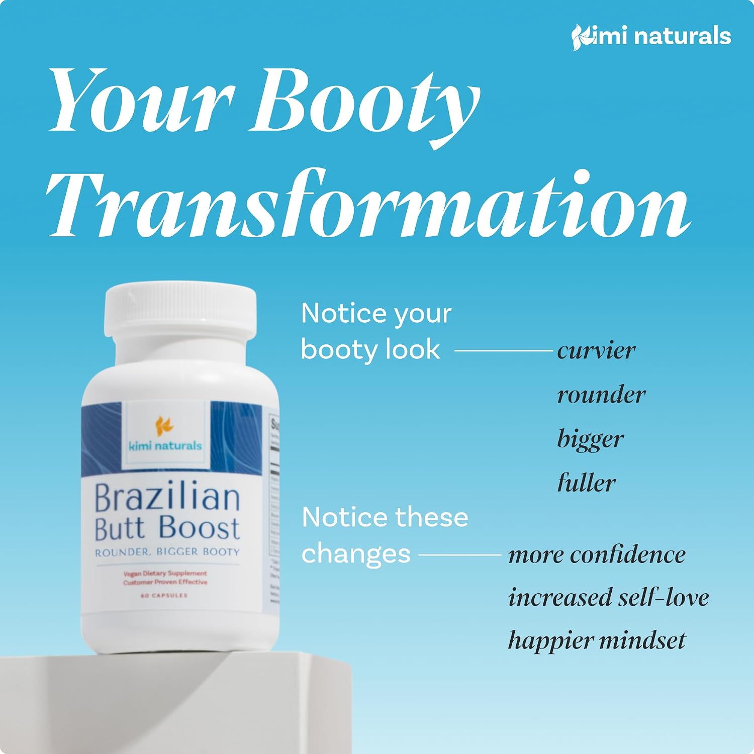 Kimi Naturals Butt Enhancement Capsules - 60 Capsules