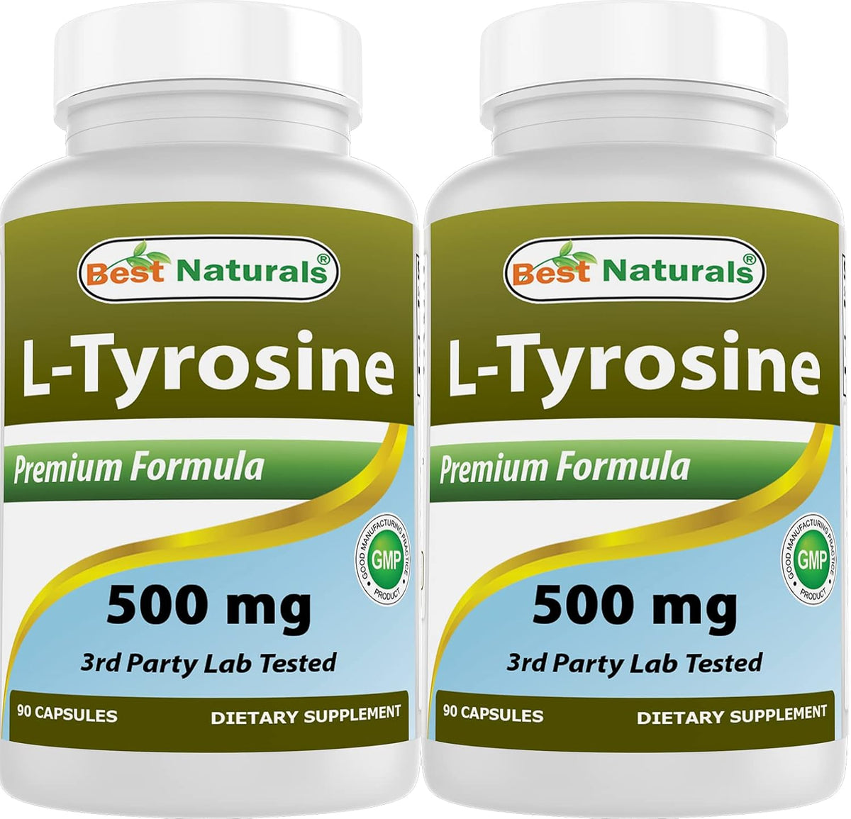 Best Naturals L-Tirosina 500 mg 90 Cápsulas – Sin alérgenos comunes: No contiene leche, huevo, soja, maíz, trigo, – Image 10