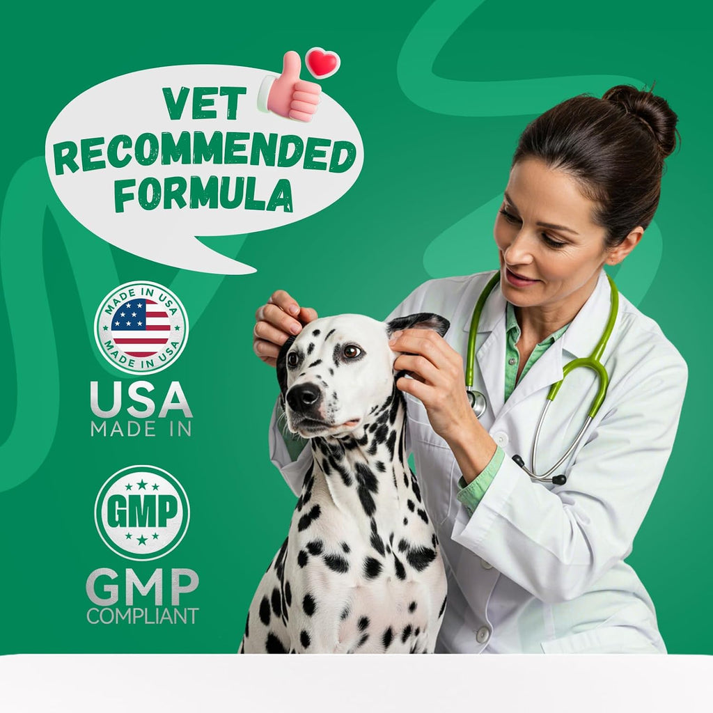 60 Count Probiotics Soft Chews – Made in The USA – Supplements for Gut Health, Digestive Support, Immune Support & Diarrhea Relief – Beef Flavor Dog Probiotic
