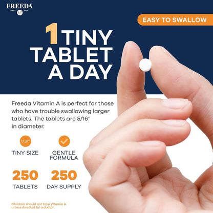 Freeda Vitamina A 15.000 UI – Palmitato de – Certificado Kosher y vegano: Libre de gluten, lactosa, colorantes – Image 6