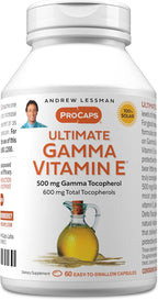 ANDREW LESSMAN Ultimate Gamma Vitamina E 60 Cápsulas Blandas - 500 mg Gamma Tocoferol