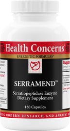 Health Concerns Serramend – Suplemento de Serrapeptasa para el Apoyo Inmunológico – Enzima Proteolítica – Circulación Sanguínea – 180 Cápsulas