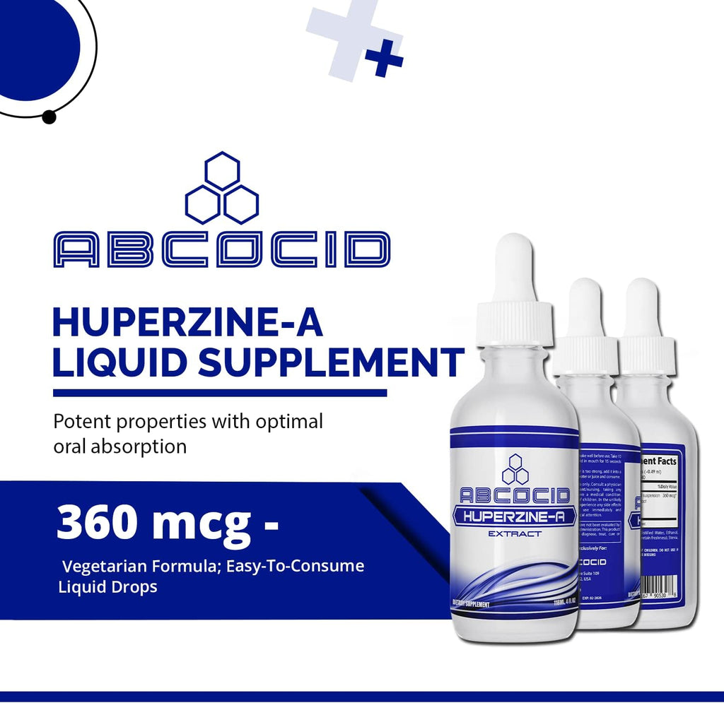 ABCOCID Huperzina-A Líquido 360 mcg, 4 Oz (240 dosis)