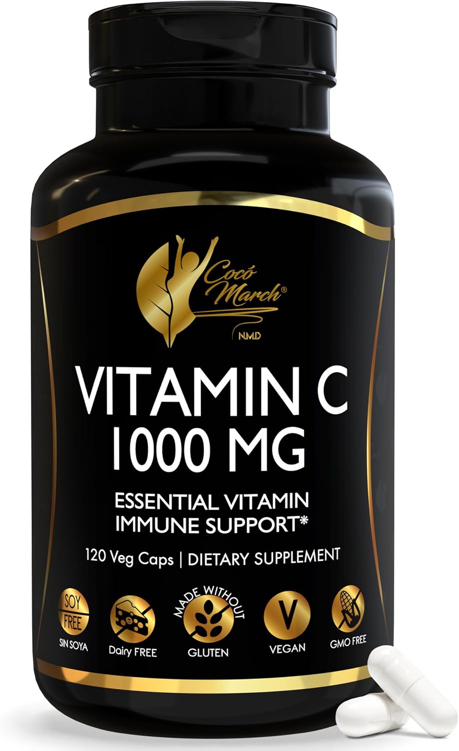 Cocó March N.M.D Vitamina C 1000 mg – 120 Cápsulas Veganas