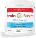 Brain Basics Ultra Pure IgG Supplement - Complemento de IgG Immunolin en Polvo, Sin Lácteos, con Vitaminas y Minerales, 150g, 60 Dosis