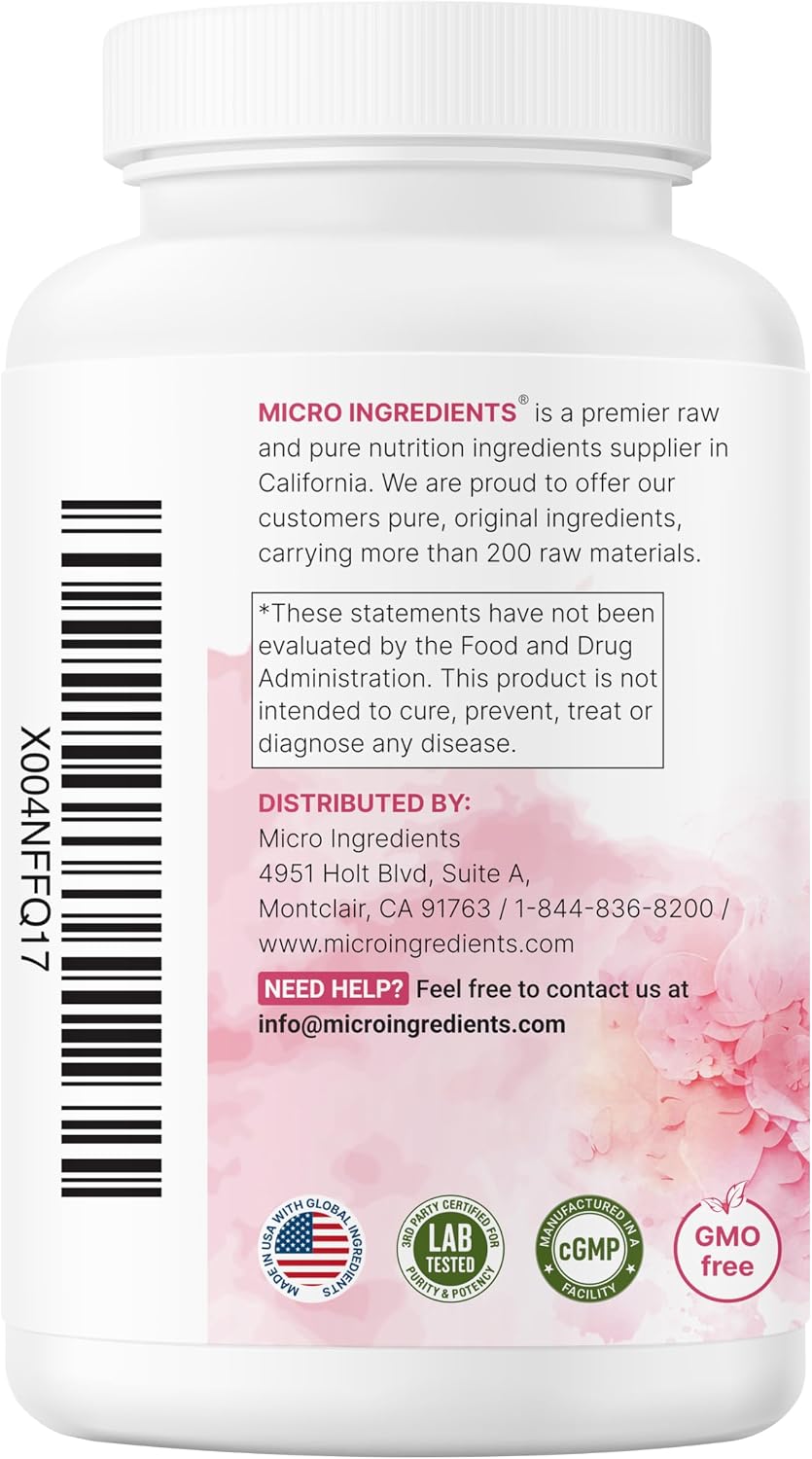 Myo-Inositol & D-Chiro Inositol 2,050mg | 240 Veggie Capsules + Vitamin C, Folate, DIM, & CoQ10 | Inositol Supplement for Women | 40:1 Ratio | Filler Free