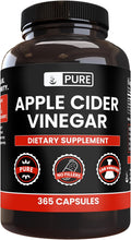 Pure Original Ingredients Vinagre de Manzana (365 Cápsulas) - Sin Rellenos, Siempre Puro, Verificado en Laboratorio