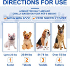 Omega 3 para Perros - 180 Tabletas de Aceite de Pescado con EPA, DHA y Vitamina E