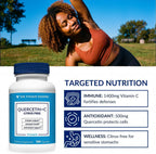 The Vitamin Shoppe Quercetina + C Sin Cítricos, 1400 mg de Vitamina C y 500 mg de Quercetina, 100 Cápsulas