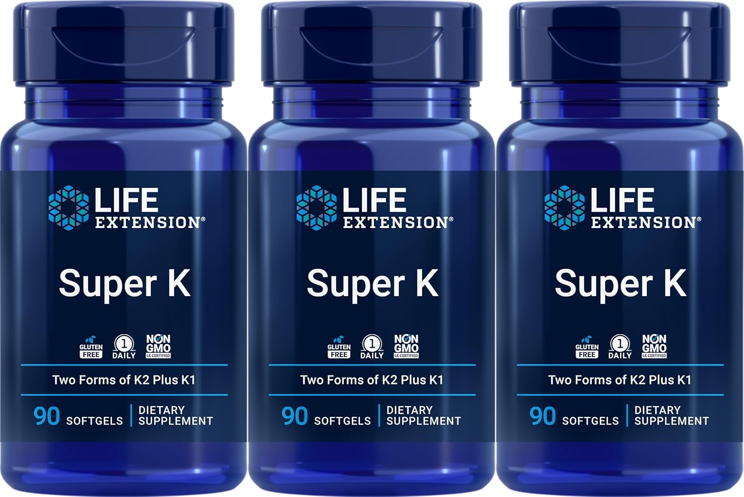 Life Extension Super K, 90 Cápsulas Blandas (Pack de 3)