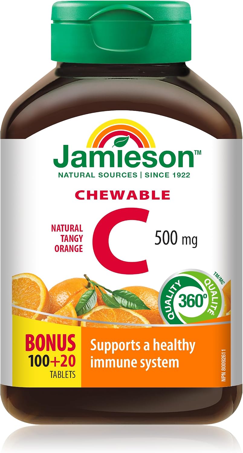 Jamieson Vitamina C Naranja 500mg 120 Comprimidos