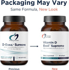 Designs for Health D-Evail Supreme - Vitamina D3 (5000 UI) con K1, K2 MK-4 y GG (60 Cápsulas Blandas)