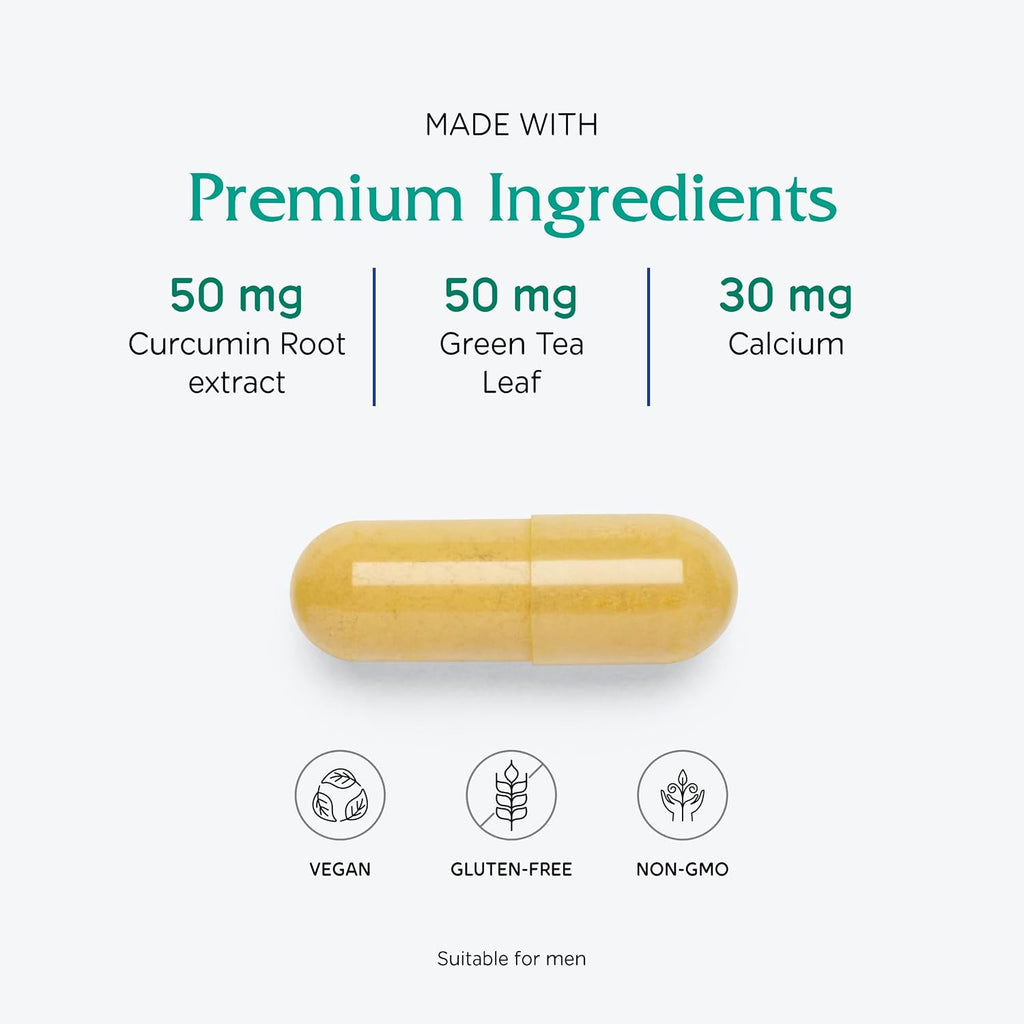 Vitanica Mid-Life Symmetry, Multivitamínico y Mineral Diario de Alta Potencia para Mujeres 50-65 Años, Vegano, 180 Cápsulas