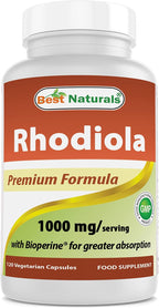 Rhodiola Rosea con Bioperine 1000mg - 120 Cápsulas Veggie