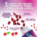 Nature's Nutrition Fiber Gummies – Gomitas de fibra prebiótica sin azúcar, 4g por porción, 60 gomitas