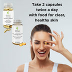 Clear Skin Acne Vitamin System | 20 Antioxidants and Minerals | 240 Capsules