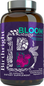 Birthright Bloom Suplemento Prenatal – Alimento Integral de Origen Animal con Hígado, Huevas, Médula Ósea y Colostro
