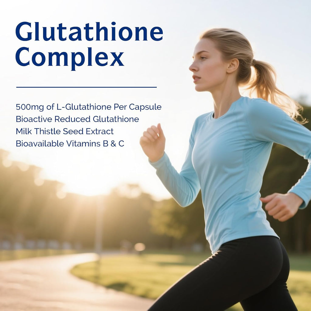 Innate Vitality Glutatión 500mg con Cardo Mariano, Vitamina C y Complejo B - 60 Cápsulas
