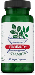 Vitanica FemVitality - Suplemento para la libido femenina, 60 cápsulas veganas