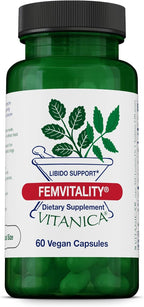 Vitanica FemVitality - Suplemento para la libido femenina, 60 cápsulas veganas