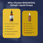 Shilajit Liquid Drops con Ashwagandha, Cúrcuma y Black Musli - Paquete de 2