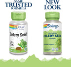 Solaray Semilla de Apio, 505mg, 100 Cápsulas Vegetales
