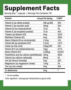 Nutri-Align Hair Defence Biotin Complex | 90 Cápsulas | Biotina 2500mcg + Vitamina A, Ácido Fólico y Calcio