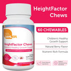 Zahler HeightFactor Comprimidos Masticables - Suplemento de Crecimiento para Niños a Partir de 4 Años, 60 Comprimidos