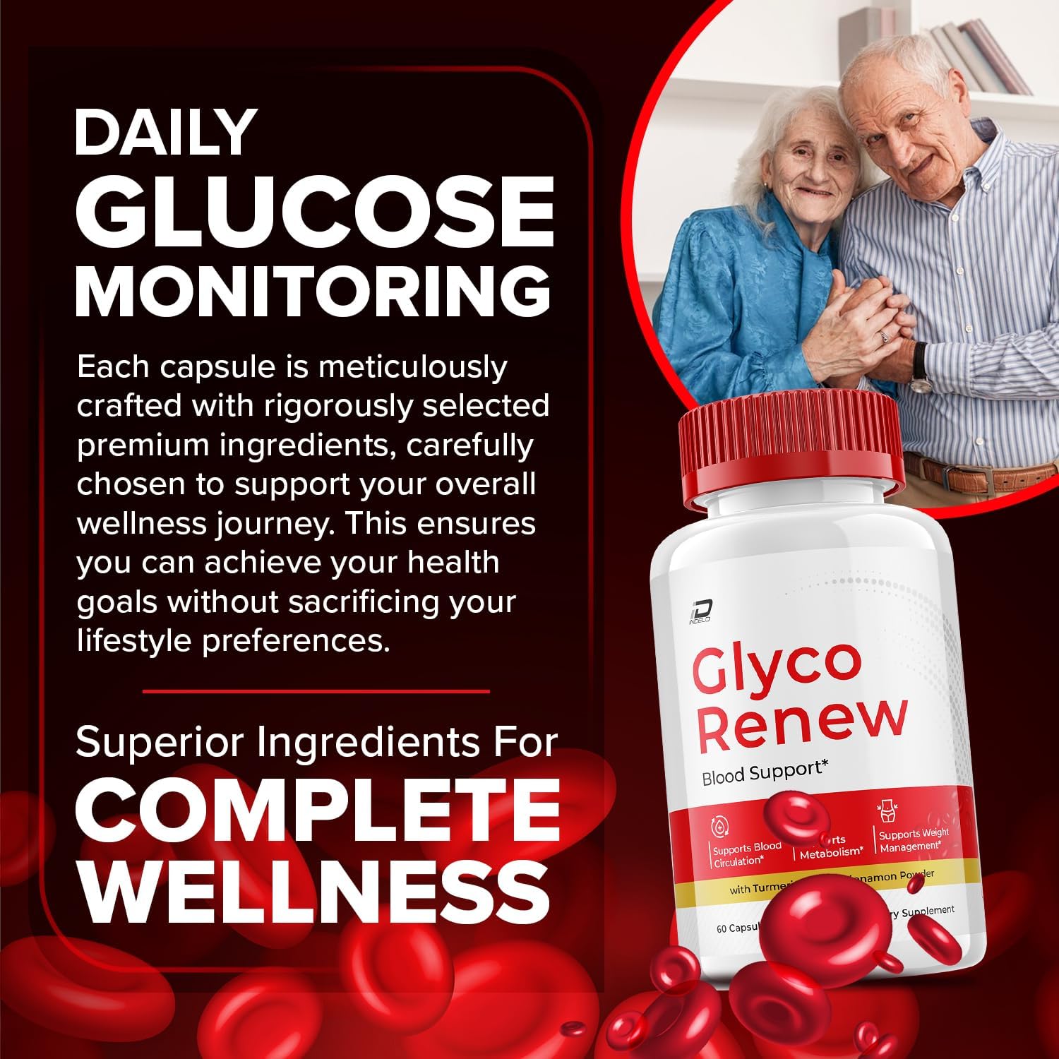 Glyco Renew Cápsulas, Suplemento Avanzado con Fórmula Natural, 180 Cápsulas (3 Paquetes)