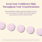 BariMelts Biotin 5000mcg - 90 Comprimidos de Disolución Rápida, Sabor Fresa Natural